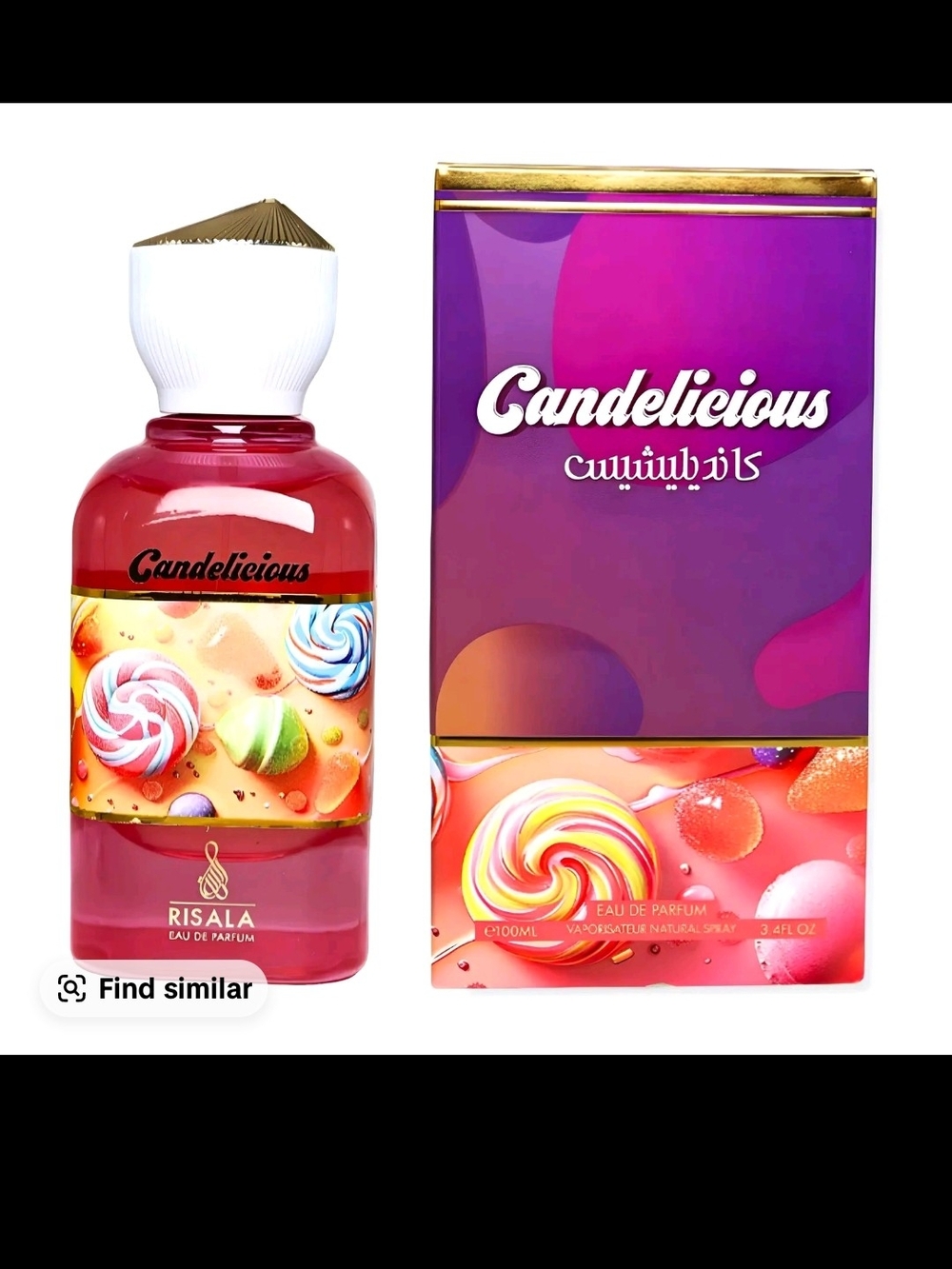 Delicious Candelicious Women’s Body Oil – Pink, Purple & Gold Accents